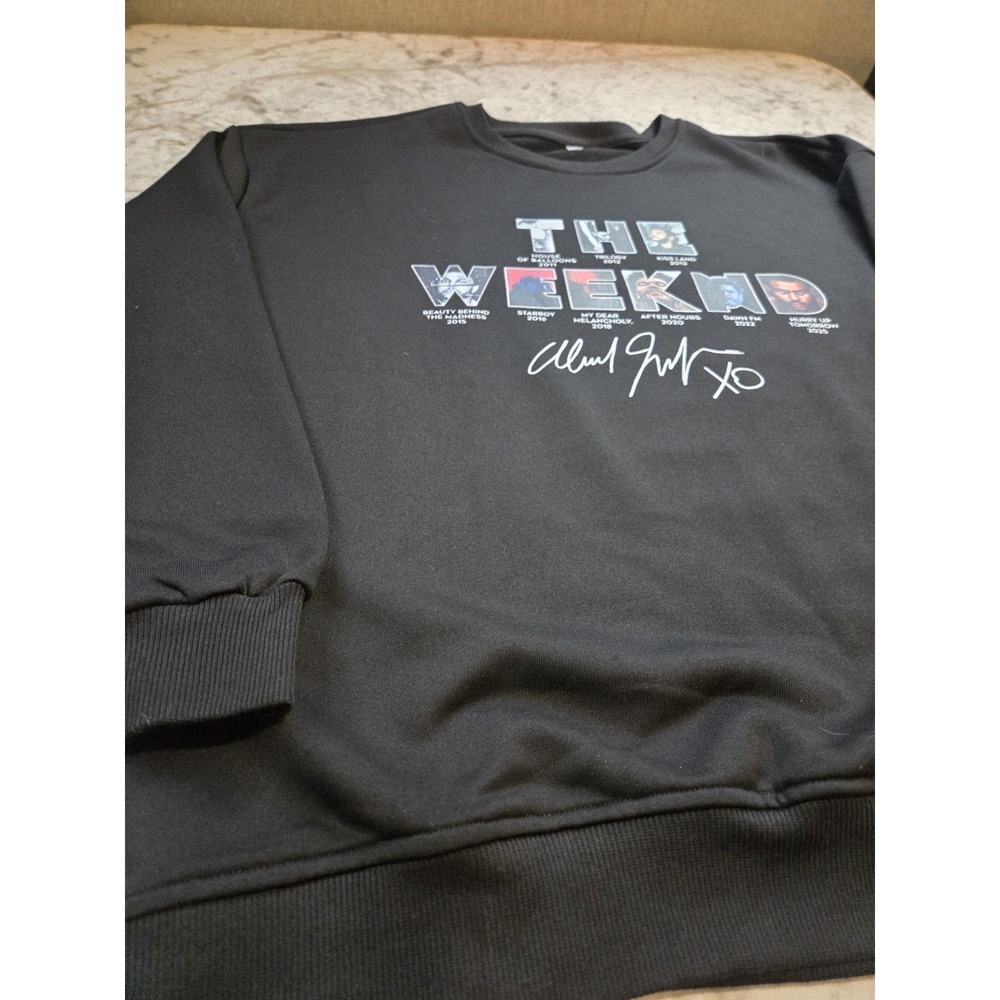 The Weeknd Hoodie Size XL Album Collage Lightweight - Picture 2 of 9